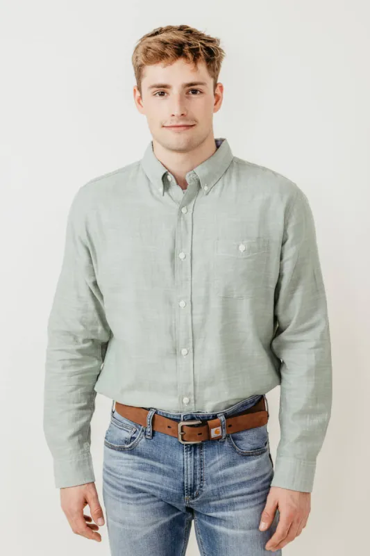 Weatherproof Vintage Country Twill Shirt for Men in Green | S2485503GK-HEDGEGREEN sold by Glik’s