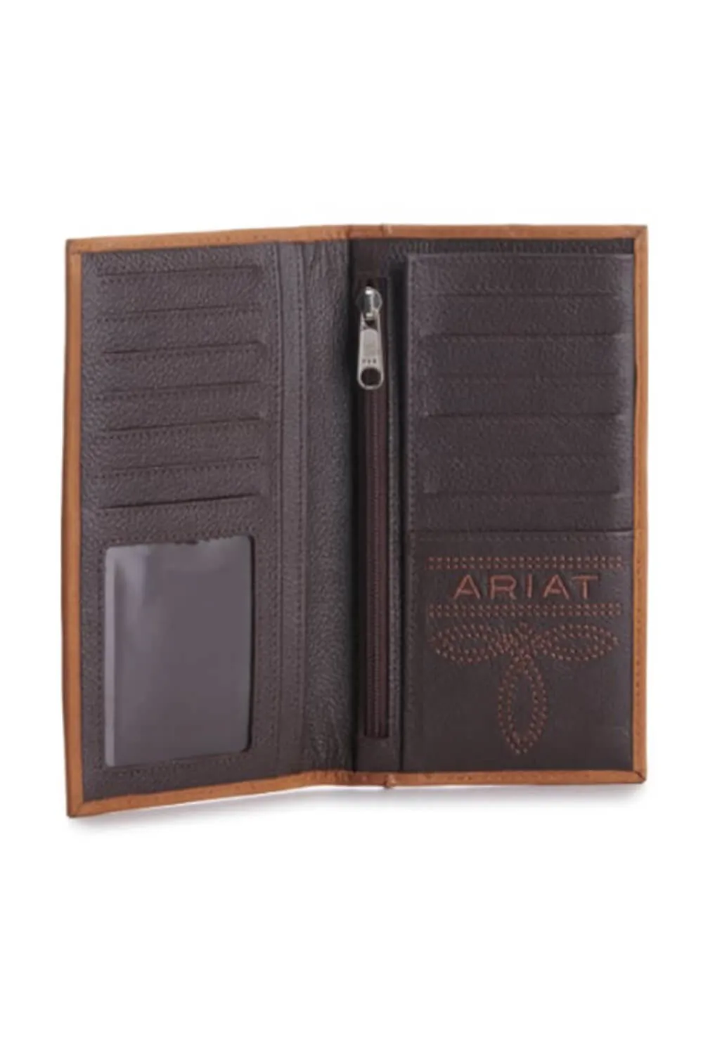 Ariat Rodeo Flag Wallet in Brown | A3548344-BROWN sold by Glik’s product image thumbnail 3