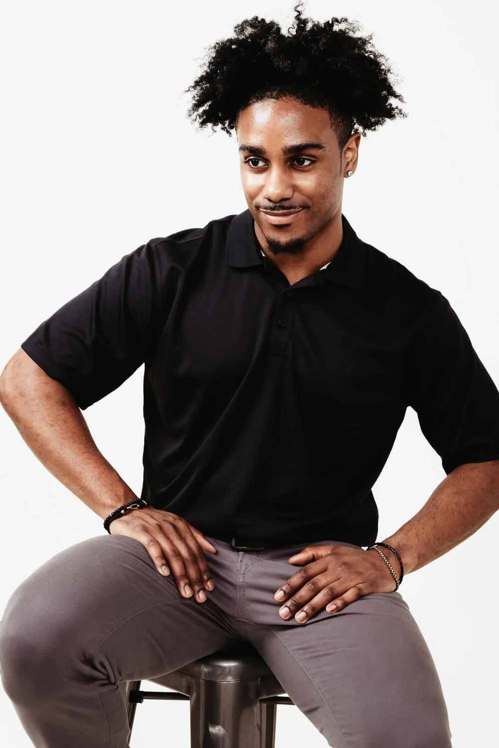Ariat Tek Polo Shirt for Men in Black | 10009062-BLACK sold by Glik’s product image thumbnail 4