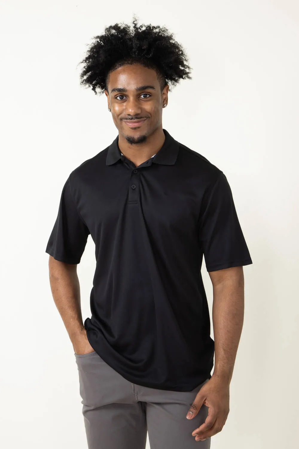 Ariat Tek Polo Shirt for Men in Black | 10009062-BLACK sold by Glik’s product image thumbnail 2