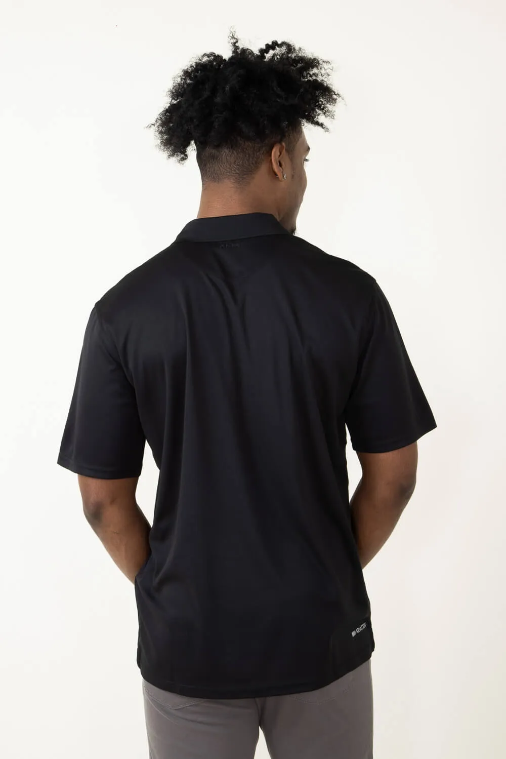 Ariat Tek Polo Shirt for Men in Black | 10009062-BLACK sold by Glik’s product image thumbnail 3