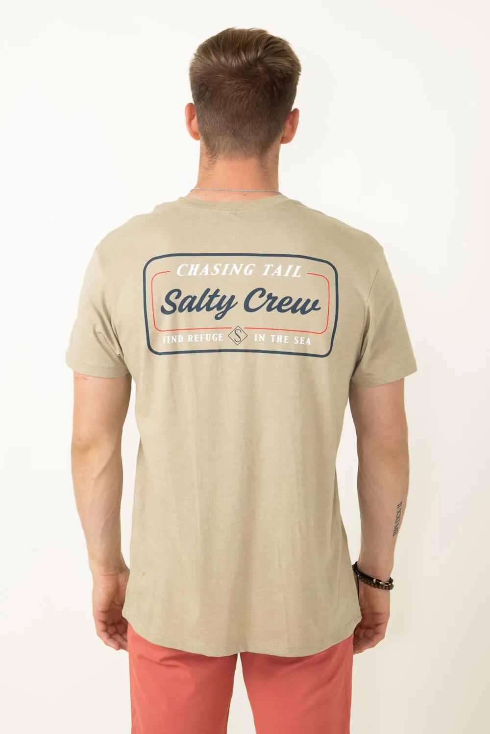 Salty Crew Marina T-Shirt for Men in Khaki | 20035400 sold by Glik’s