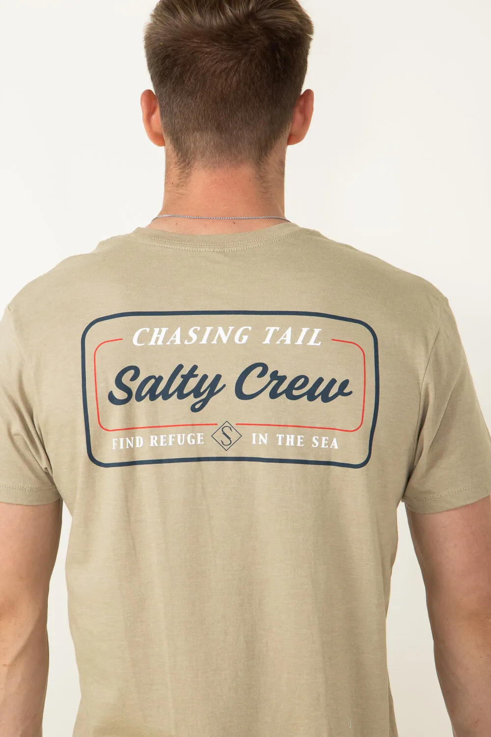 Salty Crew Marina T-Shirt for Men in Khaki | 20035400 sold by Glik’s product image thumbnail 3
