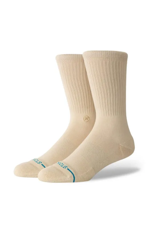 Stance Icon Crew Socks for Men in Sand | M311D14ICO-SAN sold by Glik’s
