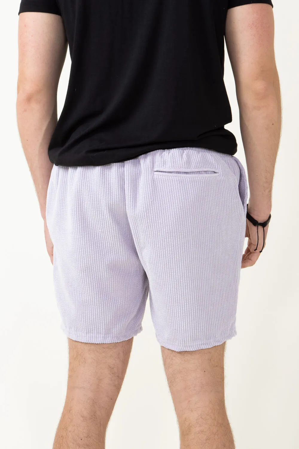 Corduroy Shorts for Men in Dusty Lilac | SB56-FW3-DUSTYLILAC sold by Glik’s product image thumbnail 2