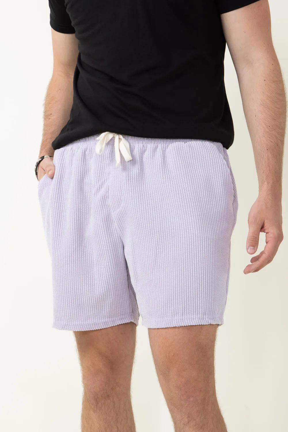 Corduroy Shorts for Men in Dusty Lilac | SB56-FW3-DUSTYLILAC sold by Glik’s product image thumbnail 3