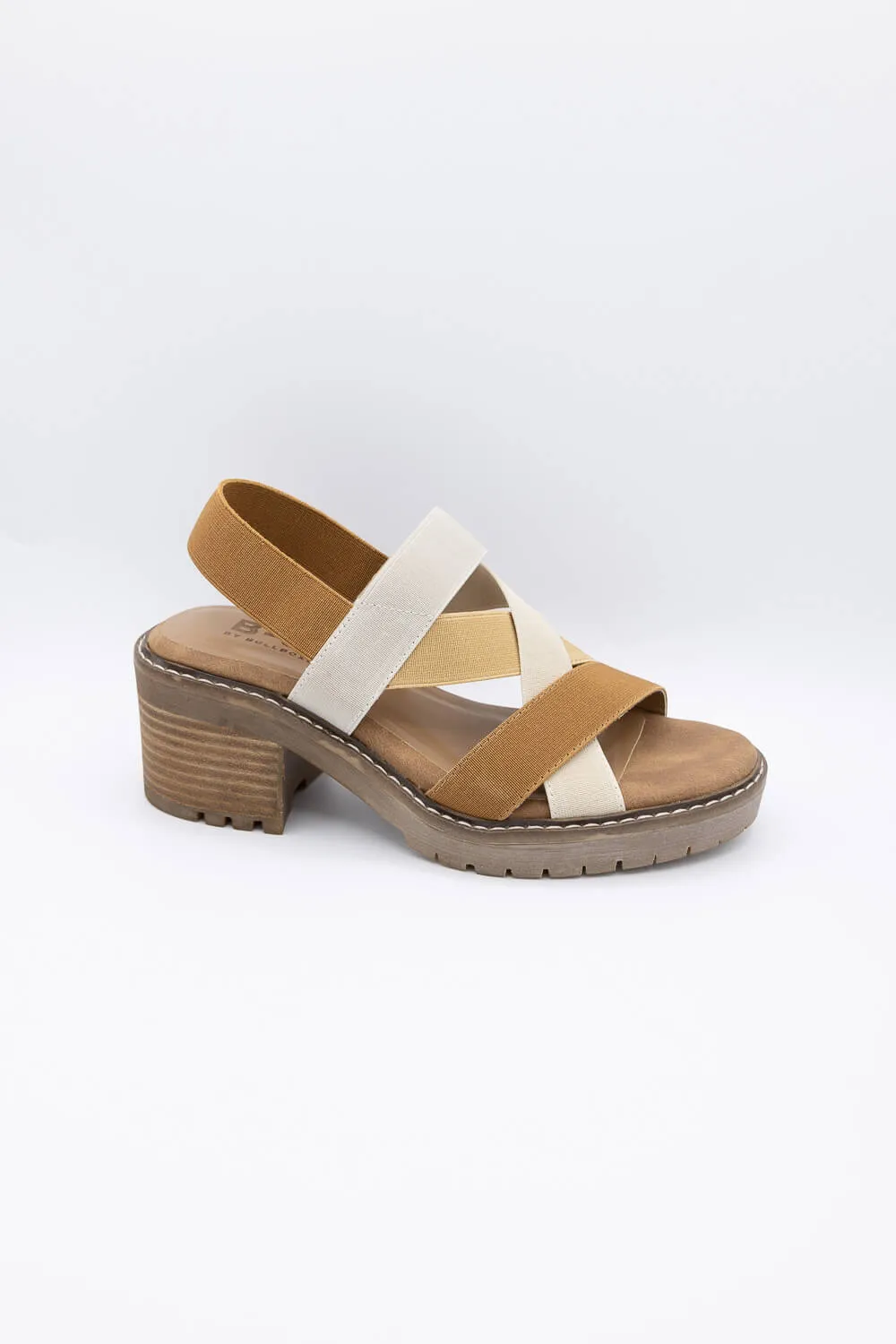 B52 by Bullboxer Stretch Strap Heels for Women in Multi Brown | 275011F2T-BROWN sold by Glik’s product image thumbnail 3