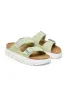 Papillio by Birkenstock Arizona Chunky Suede Sandals for Women in Faded Lime | 1026888 sold by Glik’s