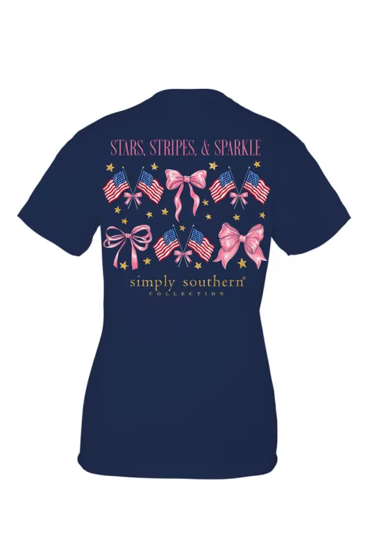 Simply Southern Plus Size OHH My Stars T-Shirt for Women in Navy | EXT-SS-STARS-NAVY sold by Glik’s