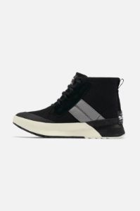 Sorel Out N About Mid Sneakers for Women in Black | 2009361-010 sold by Glik’s