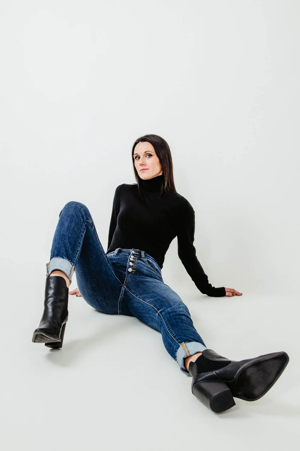 Judy Blue High Rise Button Fly Cut Off Skinny Jeans for Women | 82318REG sold by Glik’s product image thumbnail 2