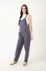 Illa Illa Linen Overalls for Women in Charcoal | IM6973-CHARCOAL sold by Glik’s