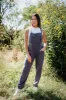 Illa Illa Linen Overalls for Women in Charcoal | IM6973-CHARCOAL sold by Glik’s