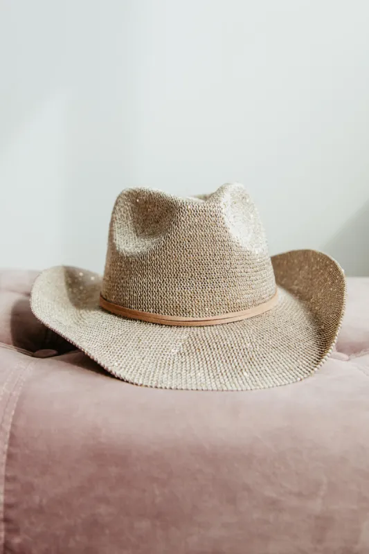 C.C. Youth Sequin Cowgirl Hat for Girls in Brown | KD-CBC-03-BGE sold by Glik’s