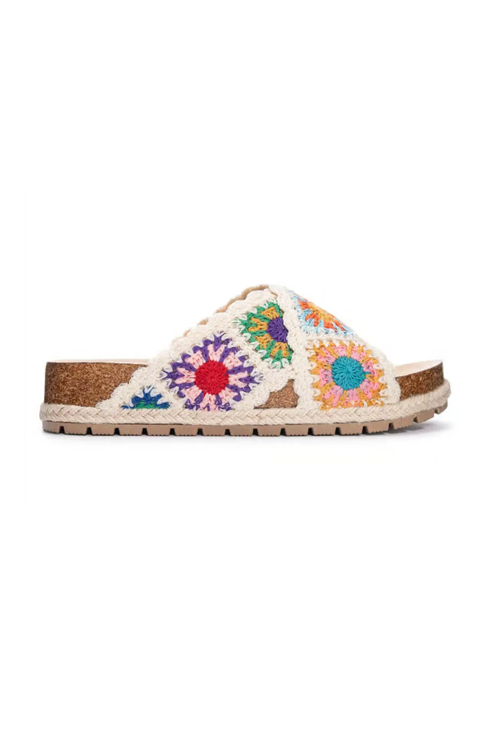 Dirty Laundry Tacoma Xcross Crochet Sandals for Women in Multi | TACOMA-NAT MULTI sold by Glik’s product image thumbnail 2