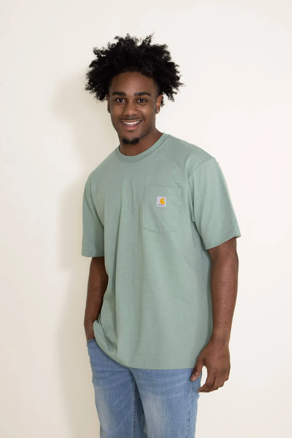 Carhartt Relaxed Heavyweight Dog Graphic T-Shirt for Men in Green | 105716-GA0 sold by Glik’s product image thumbnail 3