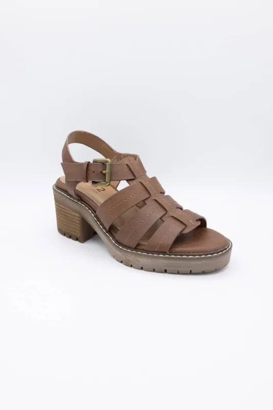 B52 by Bullboxer Fisherman Lug Heels for Women in Brown | 275014F2S-CAMEL sold by Glik’s