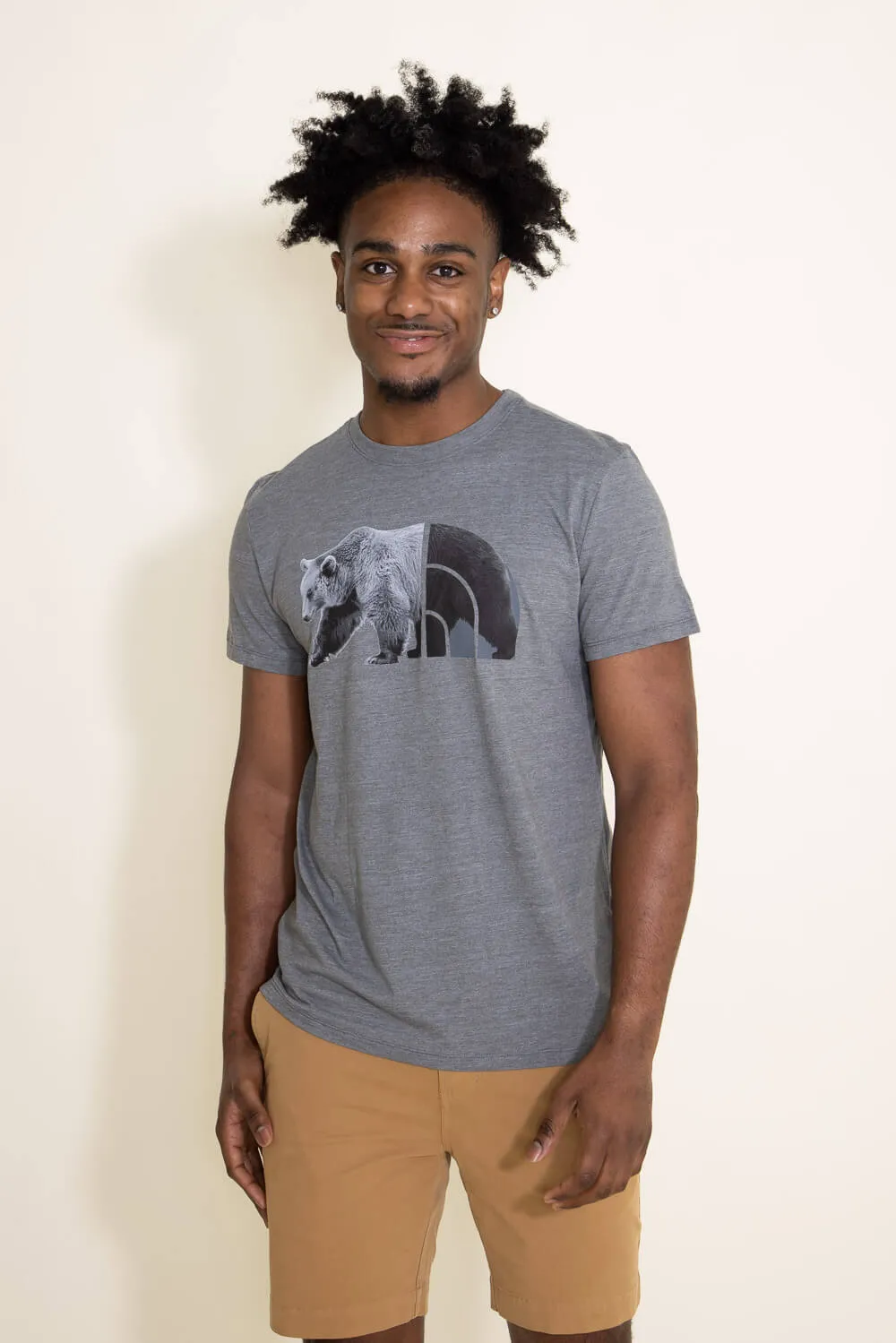 The North Face Tri Blend Bear T-Shirt for Men in Grey Heather | NF0A812P-DYY sold by Glik’s product image thumbnail 4