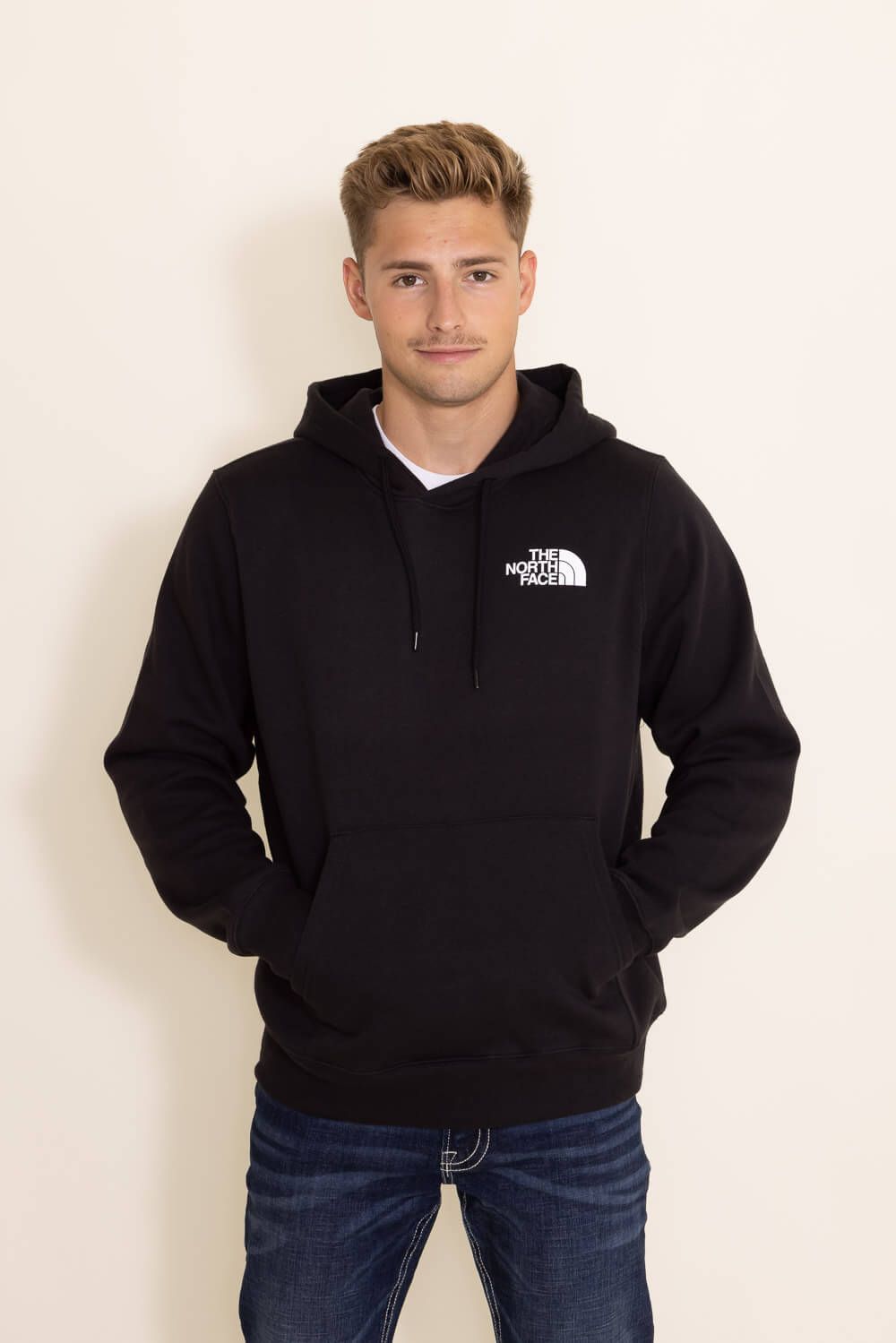The North Face Box NSE Hoodie for Men in Black | NF0A7UNS-KY4 BLK WHT sold by Glik’s product image thumbnail 2