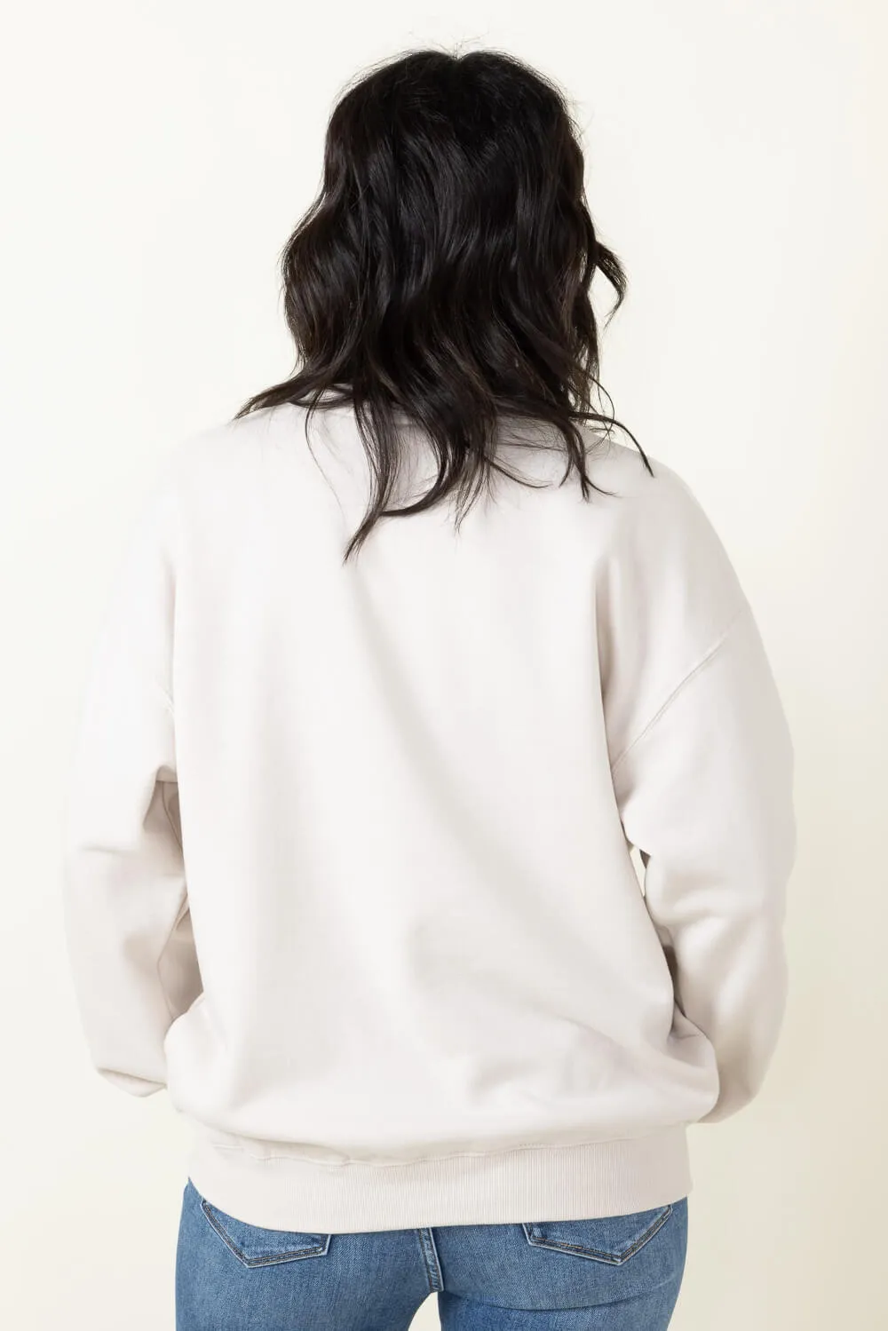 1897 Active Pasta & Vino Napa Valley Sweatshirt for Women in Beige | T727-BEIGE sold by Glik’s product image thumbnail 3