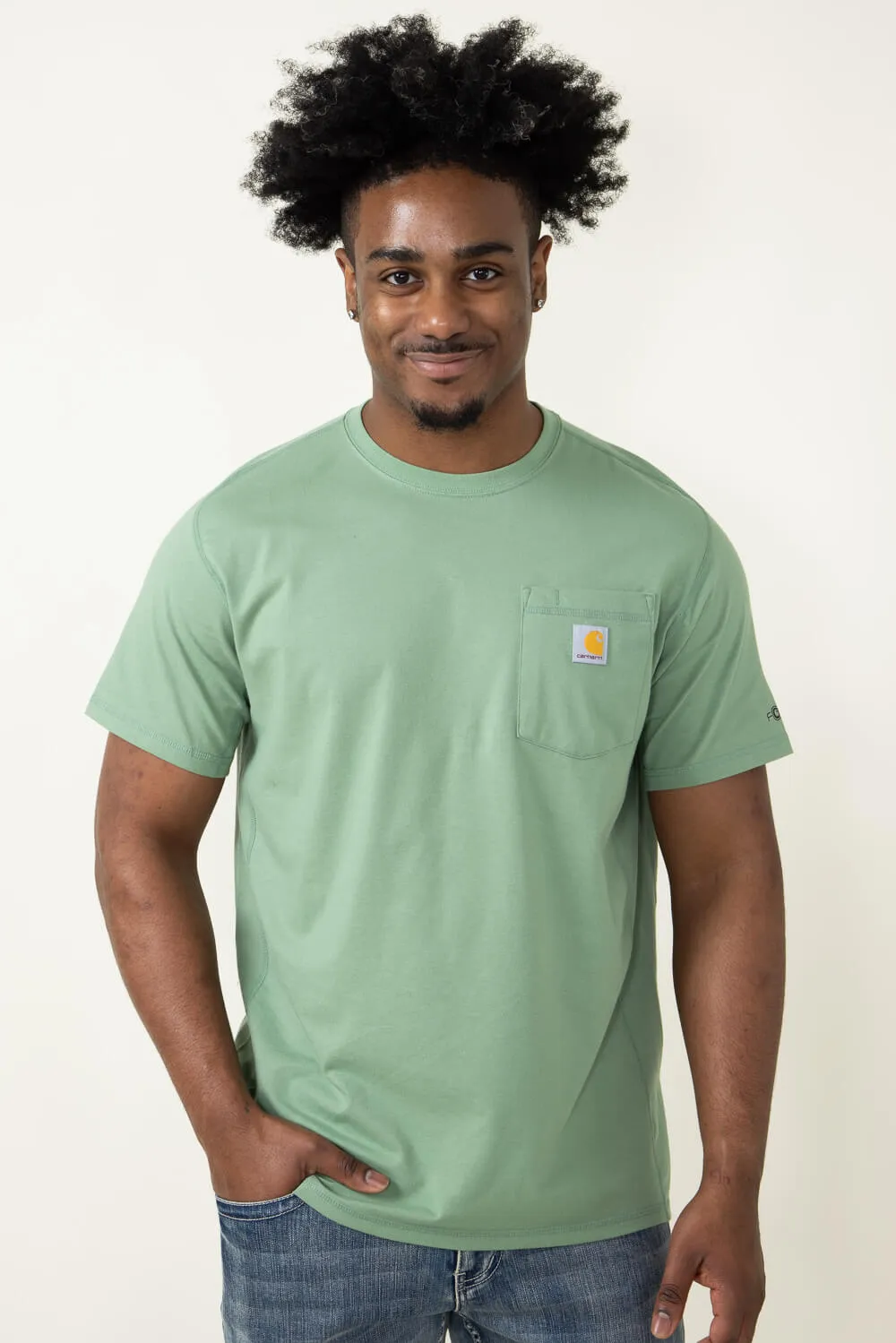 Carhartt Force Pocket T-Shirt for Men in Green | 106652-GF5-LODENFROST sold by Glik’s