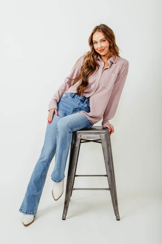 Thread & Supply Lewis Button Up Shirt for Women in Blush Pink | T1084PVXTS-BLUSH sold by Glik’s