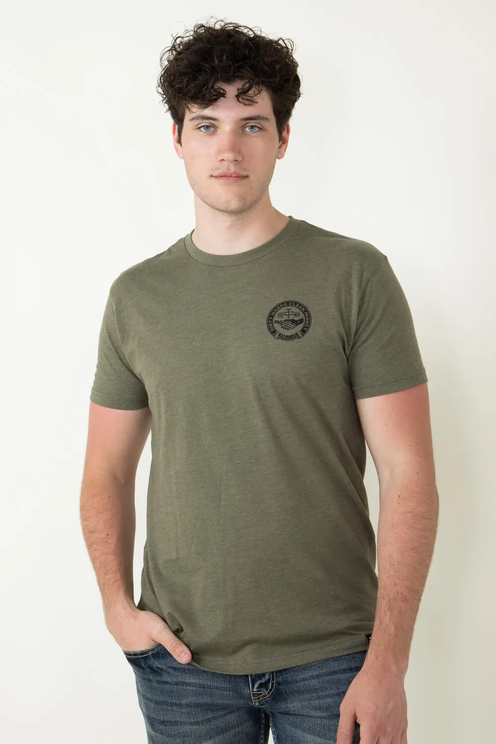 Troll Co Haggler T-Shirt for Men in Military Green | TC0740-MILITARYGRN sold by Glik’s