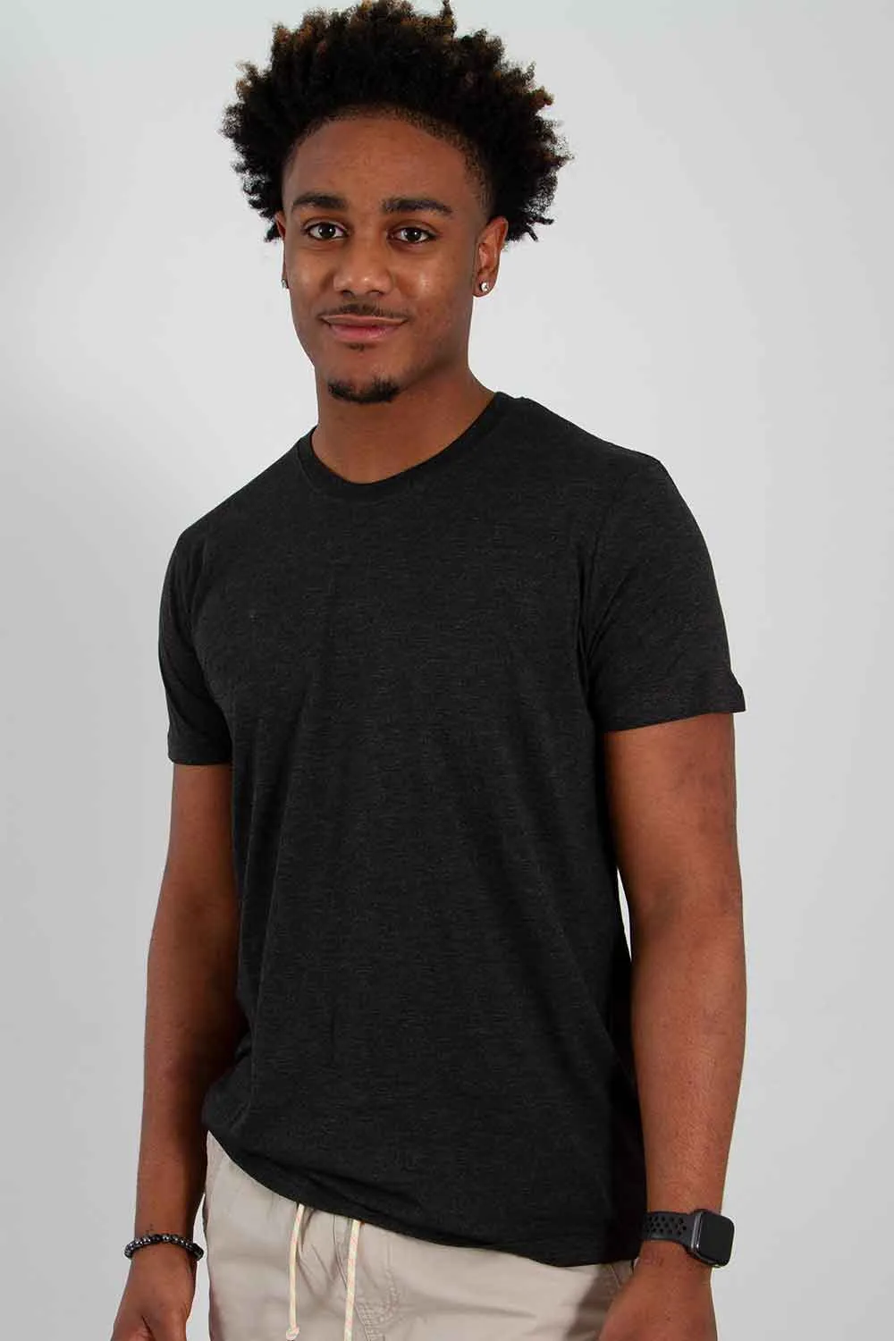 Basic Crewneck Tee for Men in Black | 3750-BLACK sold by Glik’s