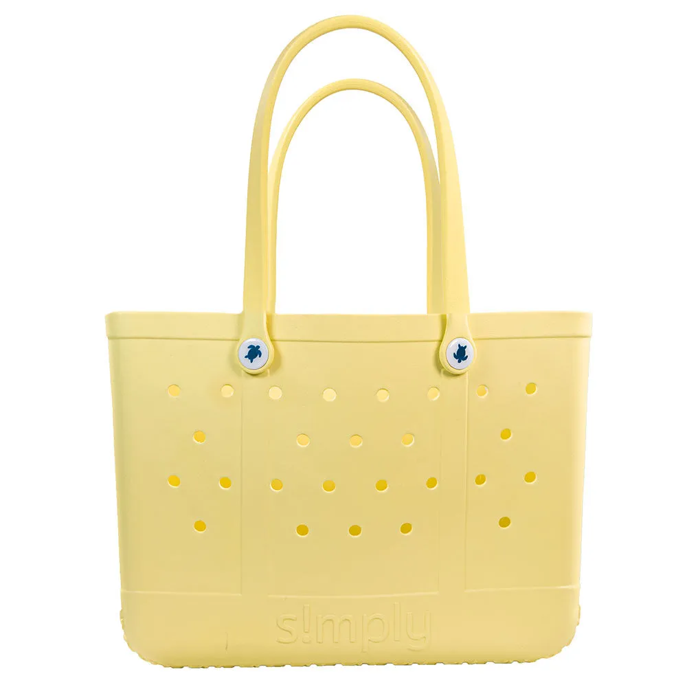 Simply Southern Large Waterproof Tote Bag in Sun Yellow | 0122-SIMPLYTOTE-LG-SLD-SUN sold by Glik’s