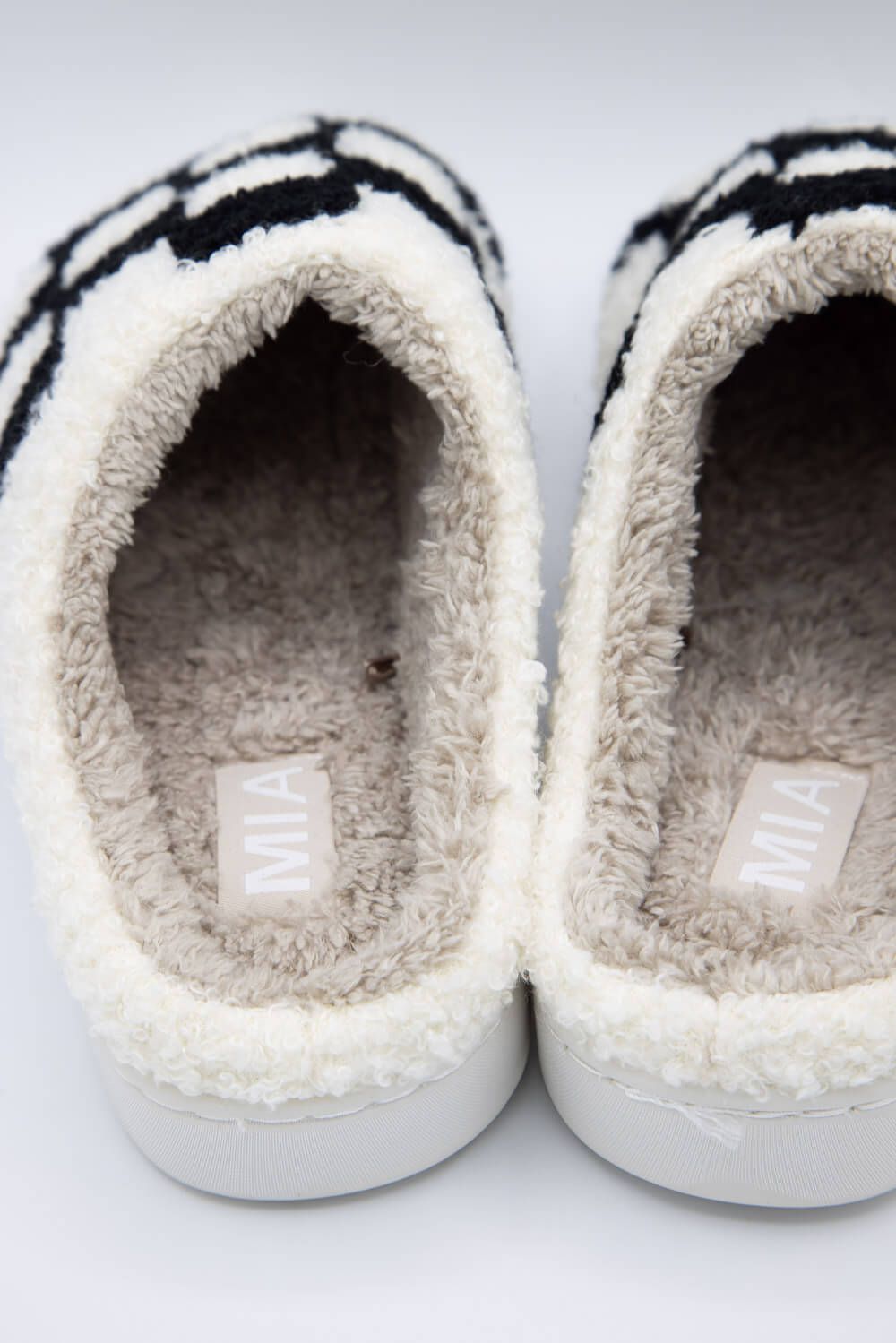 MIA Checker Slippers for Women in Black and White | GS1412401-BLK/WHT CHECKER sold by Glik’s product image thumbnail 4