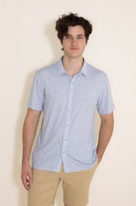 WearFirst Wanderer Waves Shirt for Men in Blue | K017A-WAVES sold by Glik’s