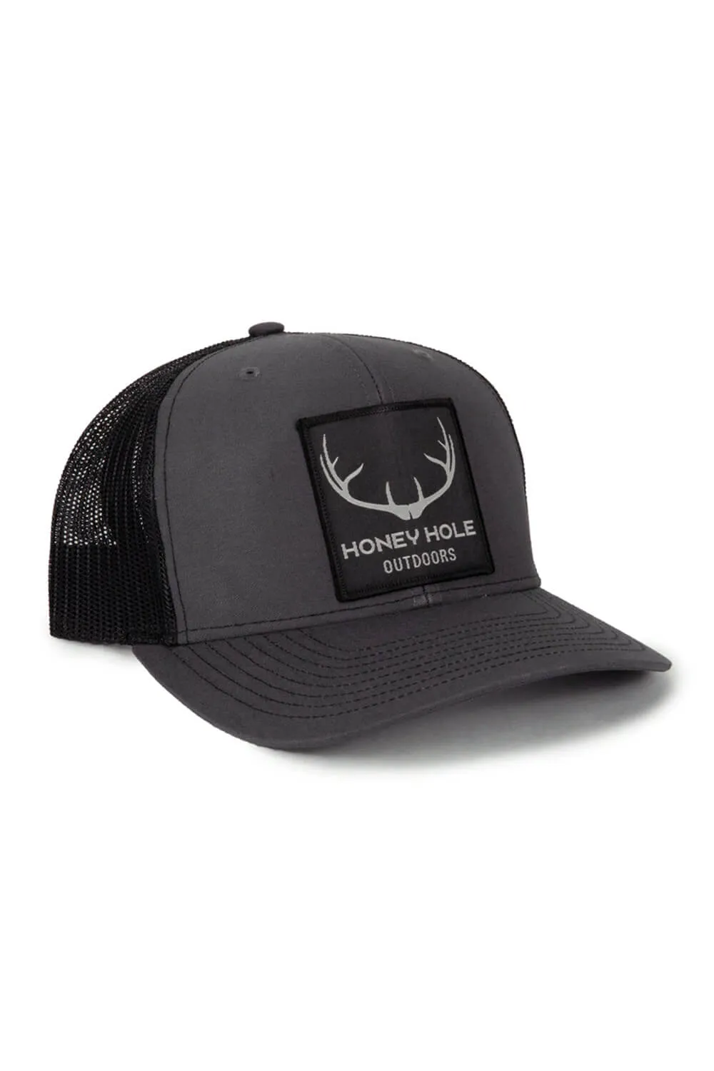 Honey Hole Big Buck Trucker Hat for Men in Charcoal Black | SB-BCK-CHB sold by Glik’s