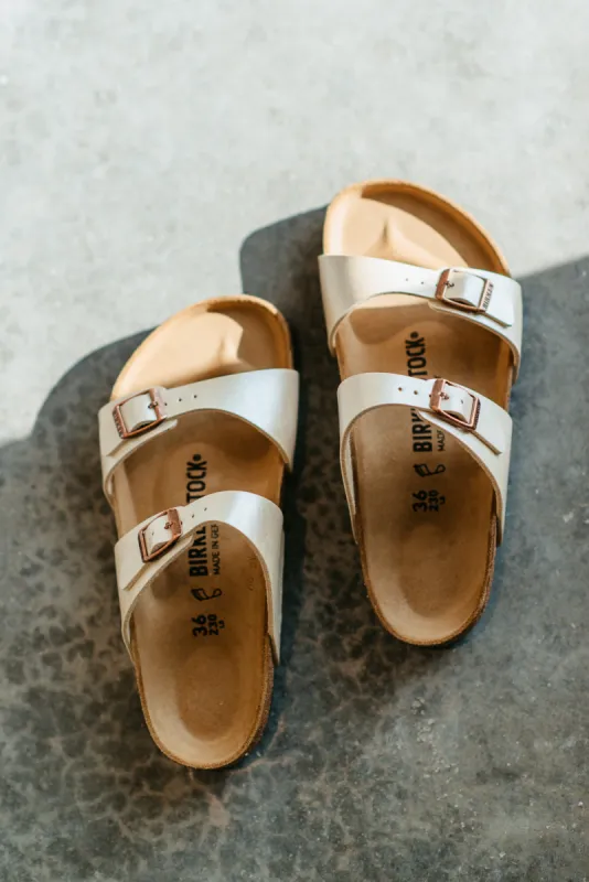 Birkenstock Sydney Birko Sandals for Women in Graceful Pearl White | 1016170 sold by Glik’s