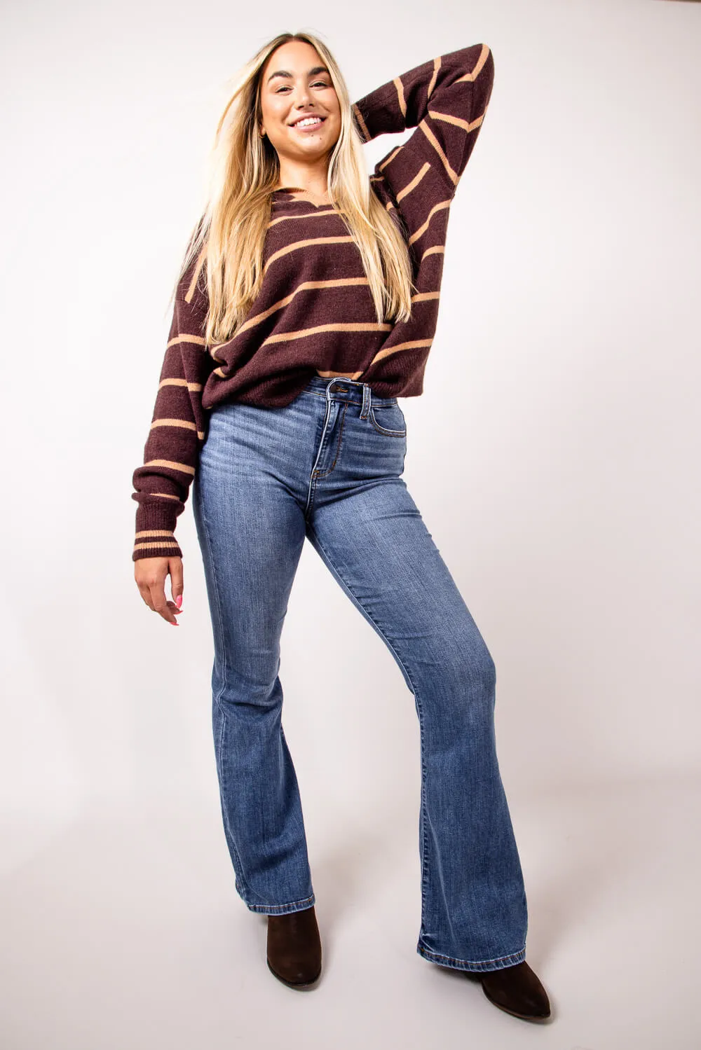 Judy Blue High Rise Classic Flare Jeans for Women | 82588REG sold by Glik’s product image thumbnail 2