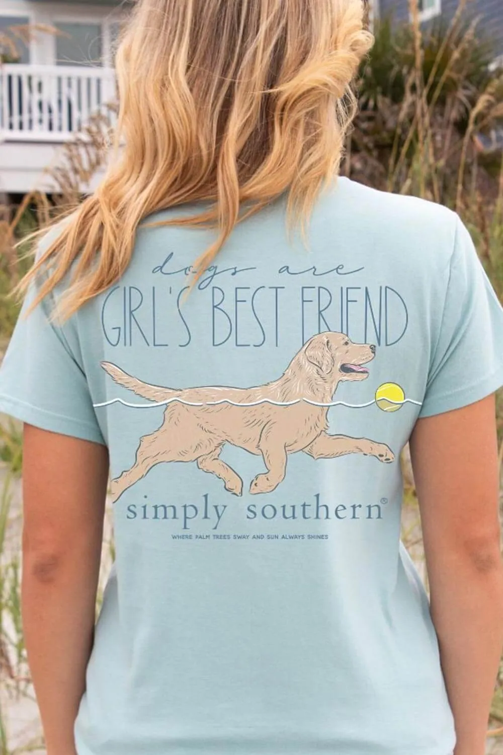 Simply Southern Girls Best Friend T-Shirt for Women in Blue | SS-BESTFRIEND-SPOUT sold by Glik’s
