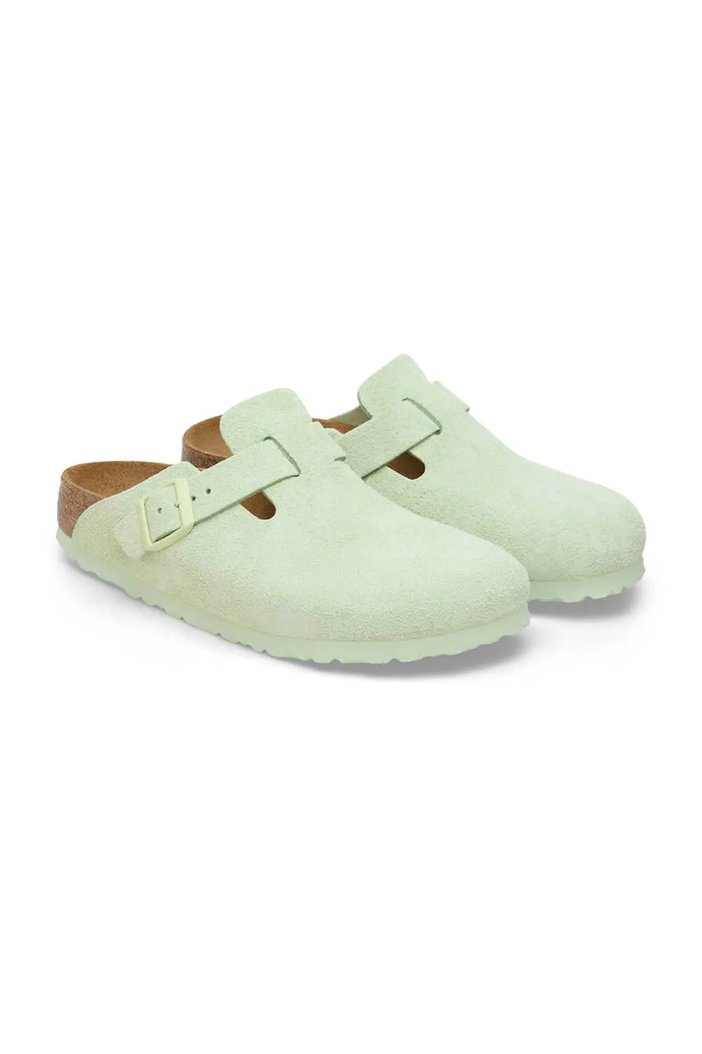 Birkenstock Boston Soft Footbed Clogs for Women in Faded Lime | 1027678 sold by Glik’s product image thumbnail 2