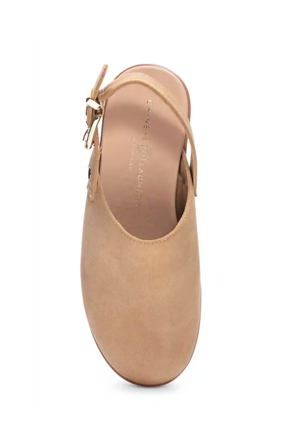Chinese Laundry Mojo Platform Slingback Clogs for Women in Camel | MOJO-CAMEL sold by Glik’s product image thumbnail 3