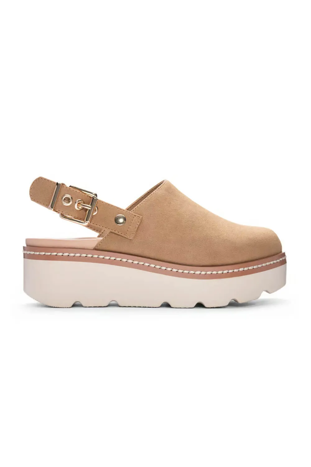 Chinese Laundry Mojo Platform Slingback Clogs for Women in Camel | MOJO-CAMEL sold by Glik’s product image thumbnail 2