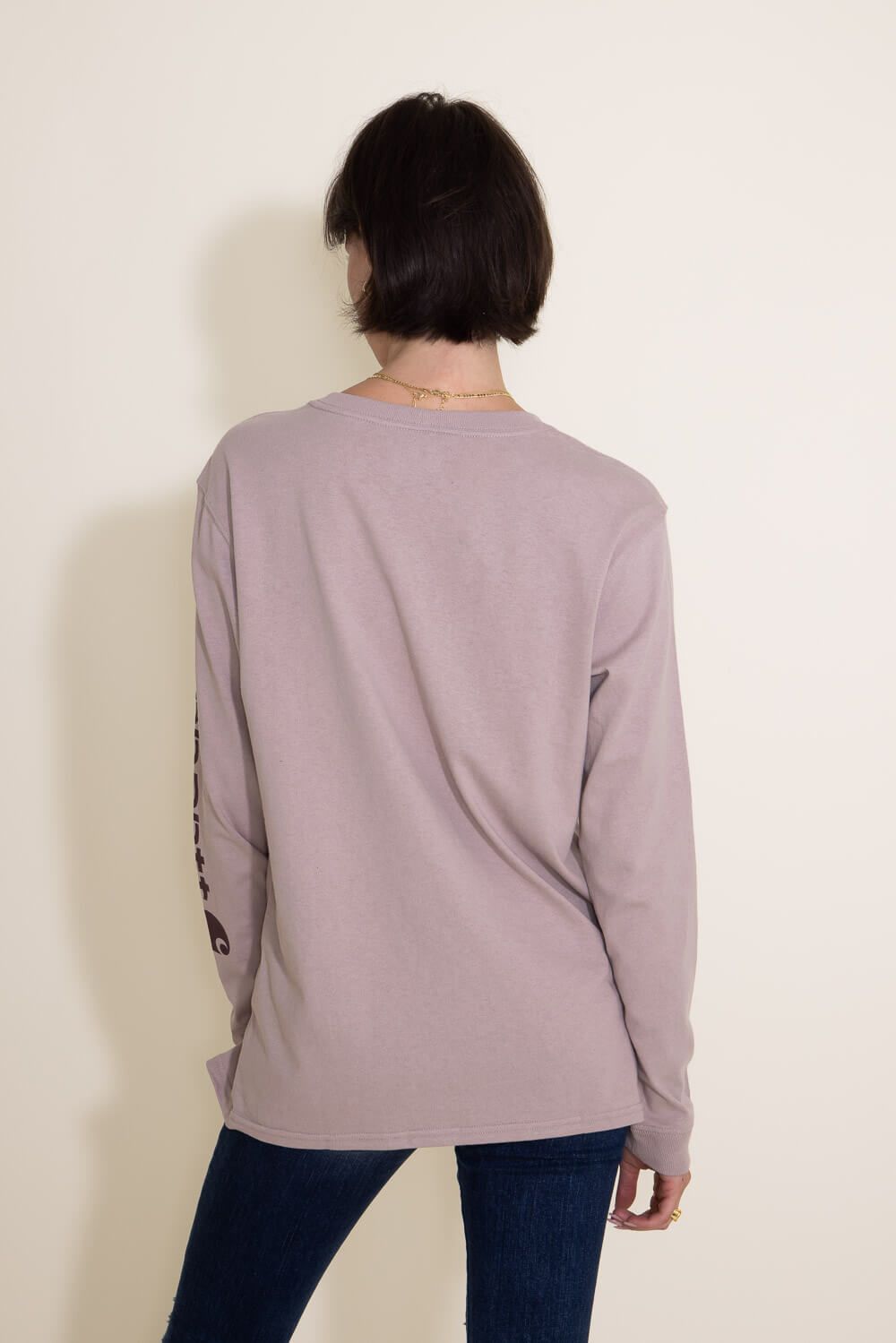 Carhartt Long Sleeve Logo T-Shirt for Women in Light Purple | 103401-V61 sold by Glik’s product image thumbnail 2