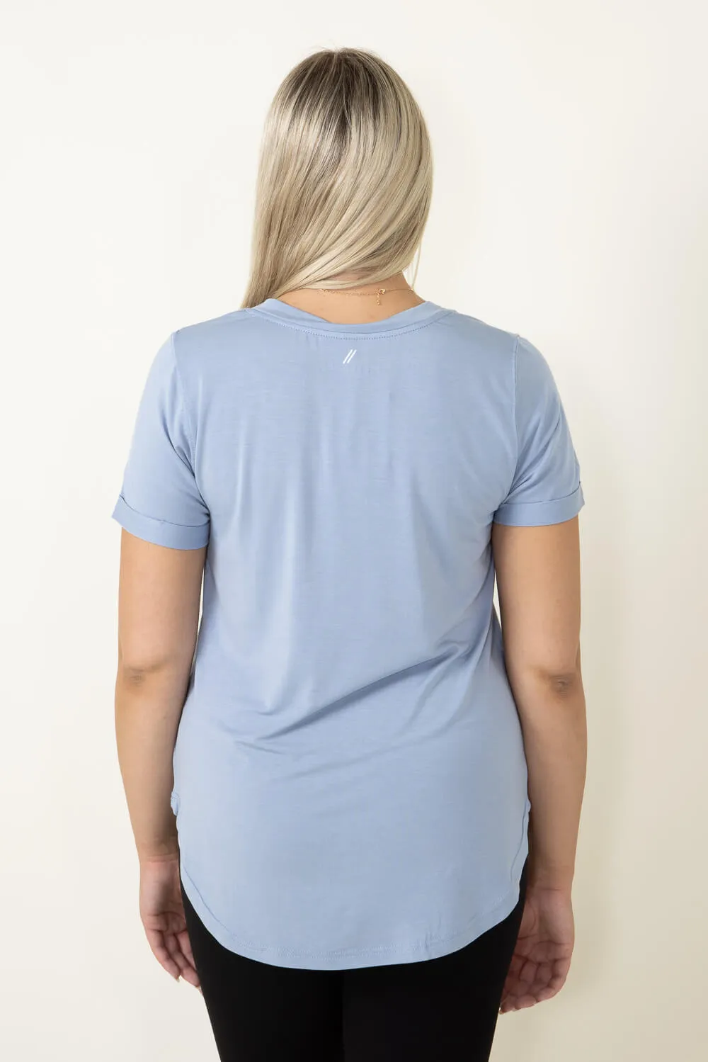 Thread & Supply Recreation T-Shirt for Women in Light Blue | T1440LZMTS-LIGHTDENIM sold by Glik’s product image thumbnail 3