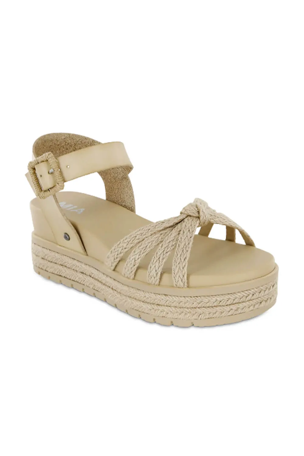 MIA Kehlani Rope Platform Sandals for Women in Bone | MH2370-BONE sold by Glik’s