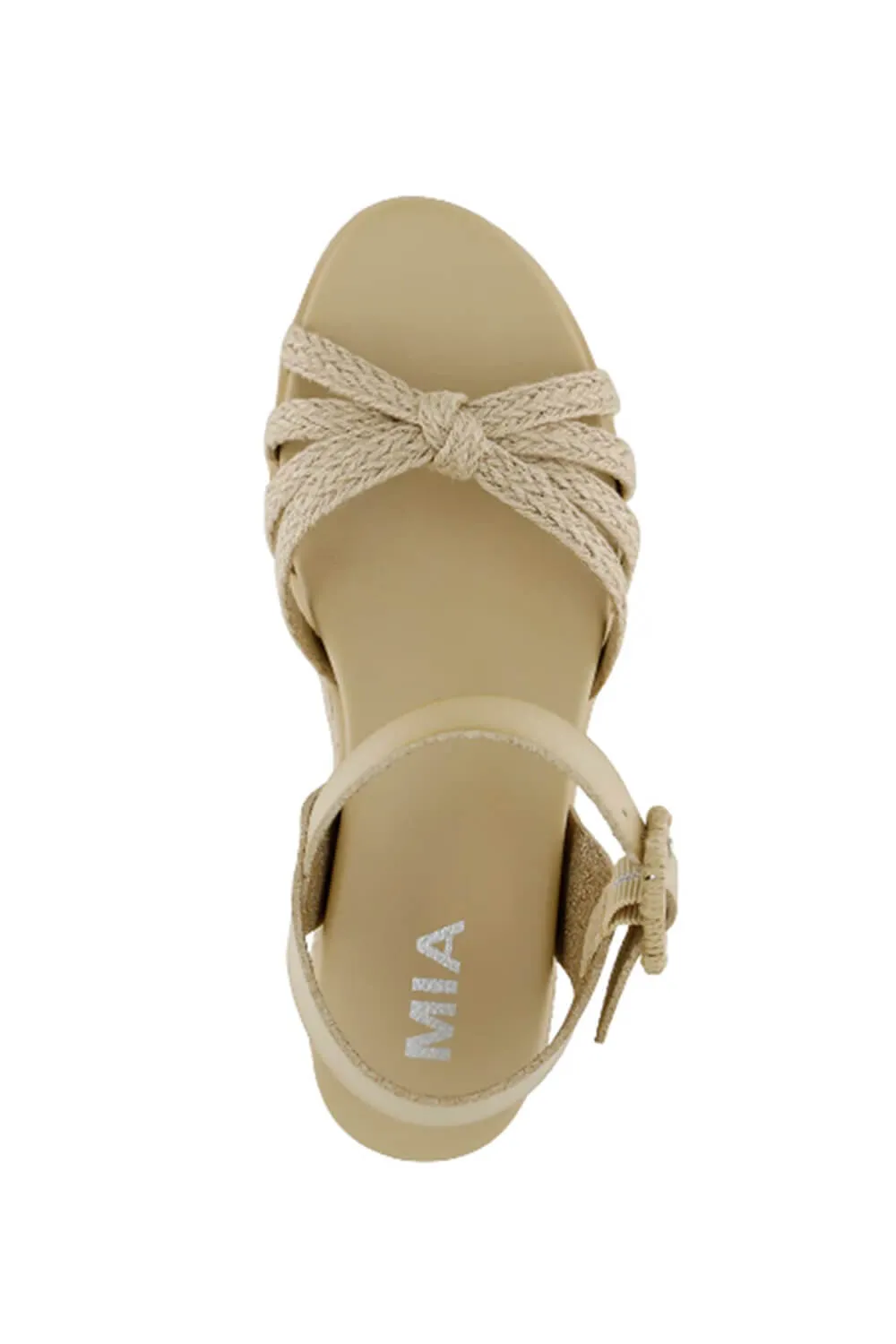 MIA Kehlani Rope Platform Sandals for Women in Bone | MH2370-BONE sold by Glik’s product image thumbnail 4