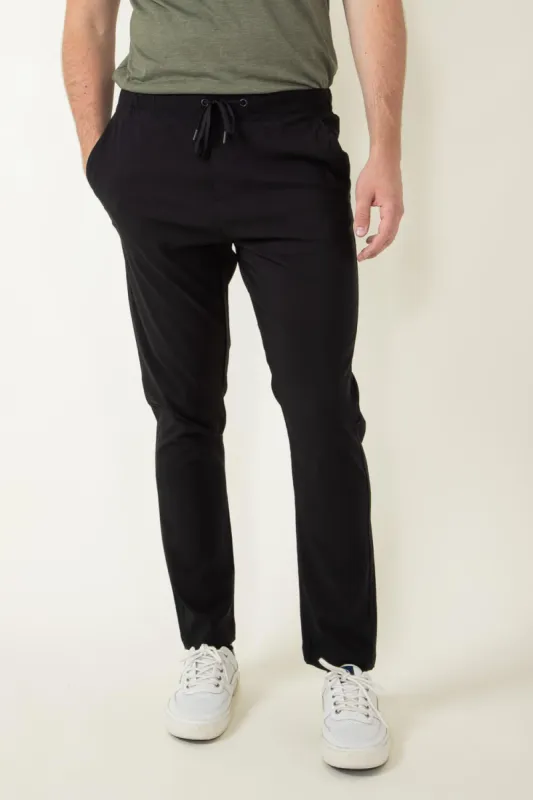 Copper & Oak Elastic File Tech Jogger Pants for Men in Black | K4S4164-BLACK sold by Glik’s
