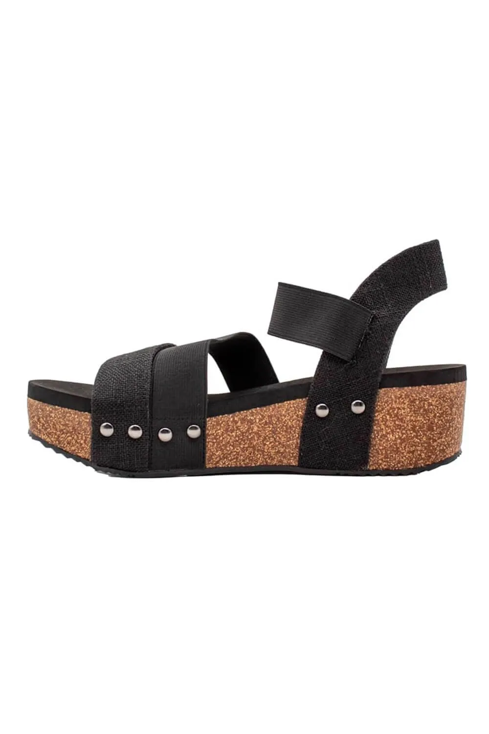 Volatile Picnic Platform Wedges for Women in Black | PV1008-BLACK sold by Glik’s product image thumbnail 3