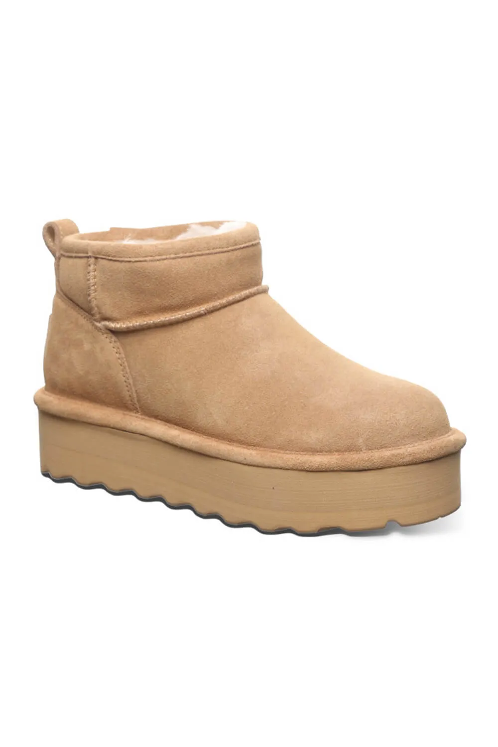 Bearpaw Retro Shorty Solid Booties for Women in Brown | 2940W-245 ICED COFFEE sold by Glik’s