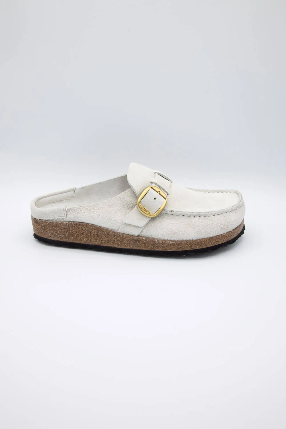 Birkenstock Buckley Corduroy Suede Mules for Women in Antique White | 1025232 sold by Glik’s product image thumbnail 2