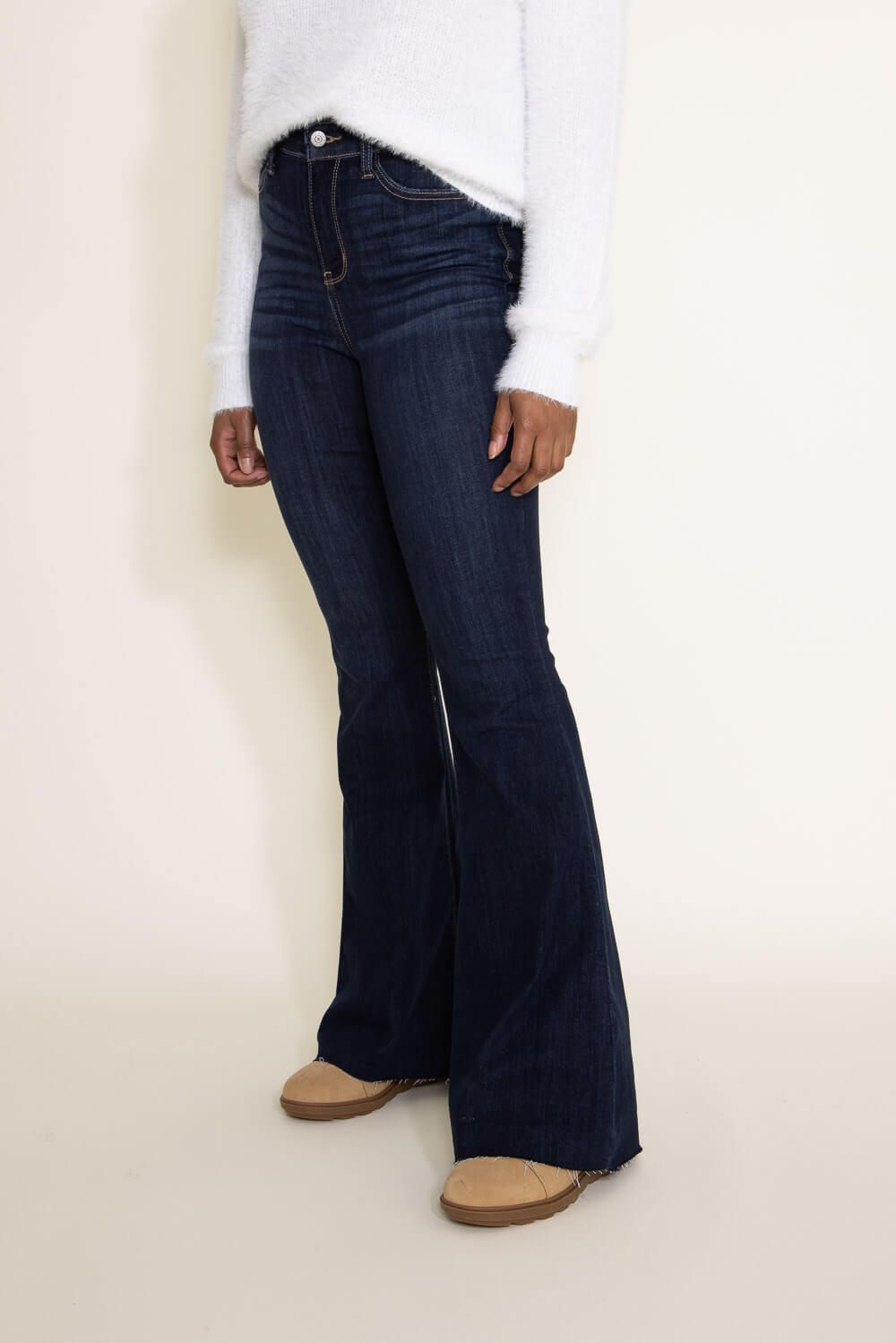 Judy Blue High Rise Raw Hem Flare Jeans for Women | 82343REG sold by Glik’s product image thumbnail 4