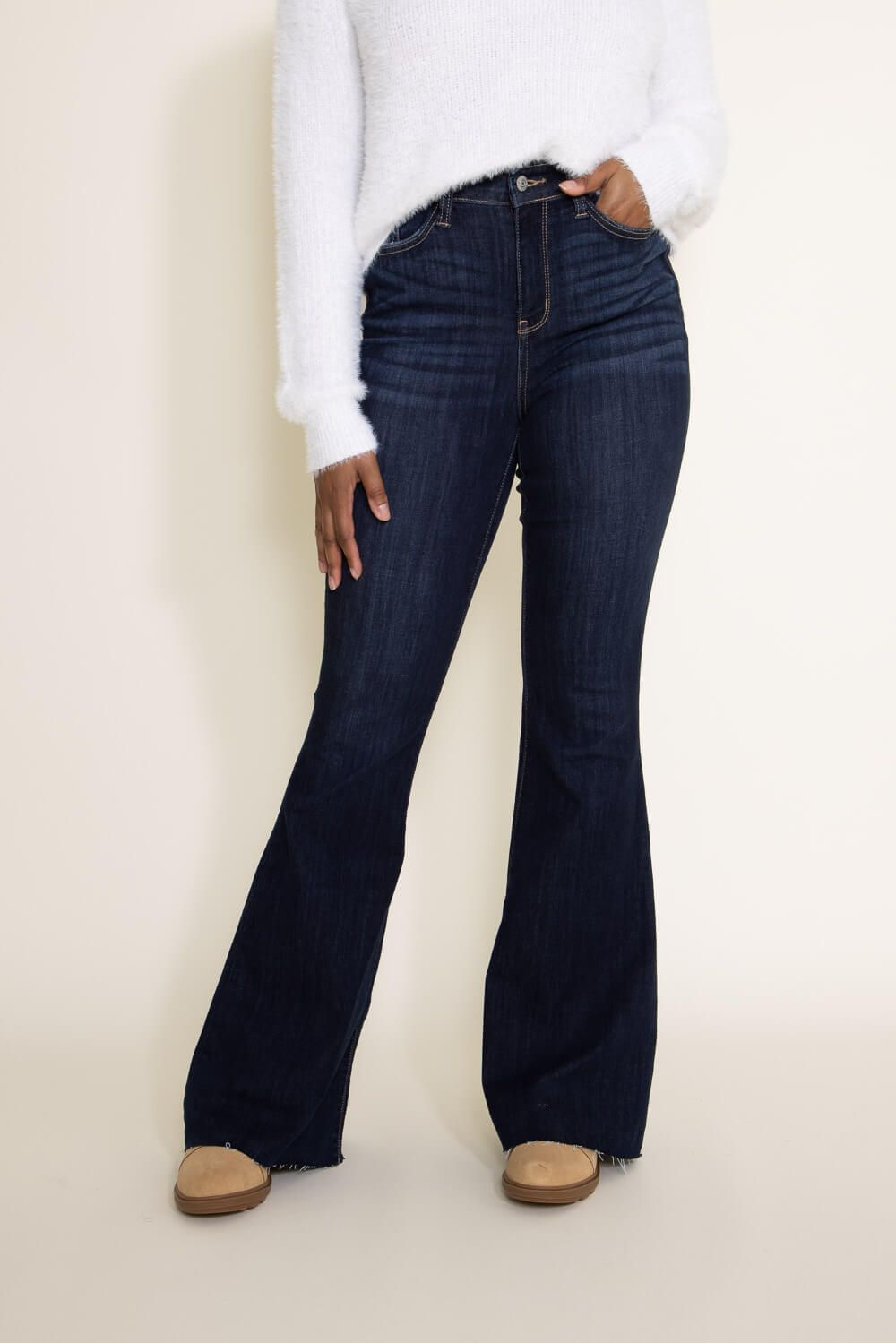 Judy Blue High Rise Raw Hem Flare Jeans for Women | 82343REG sold by Glik’s product image thumbnail 2