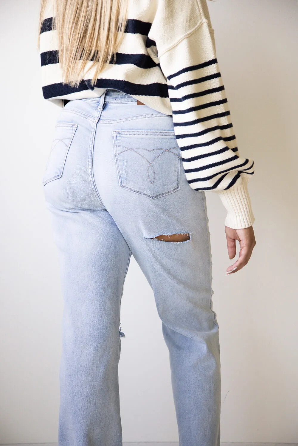 Judy Blue High Rise 90's Straight Jeans for Women | 82600REG sold by Glik’s product image thumbnail 2