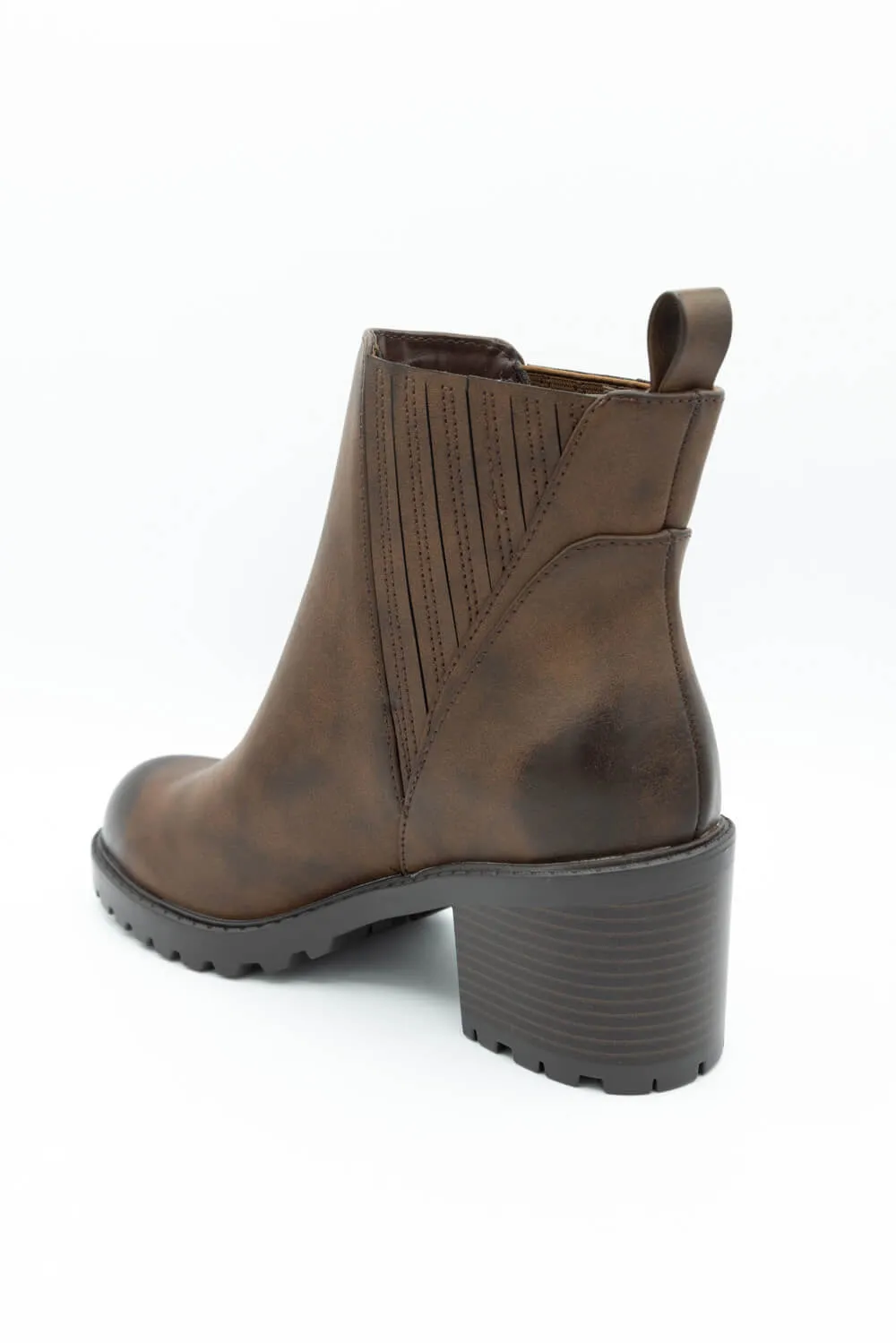 Soda Wisely Lug Booties for Women in Brown | WISELY-S BROWN sold by Glik’s product image thumbnail 5